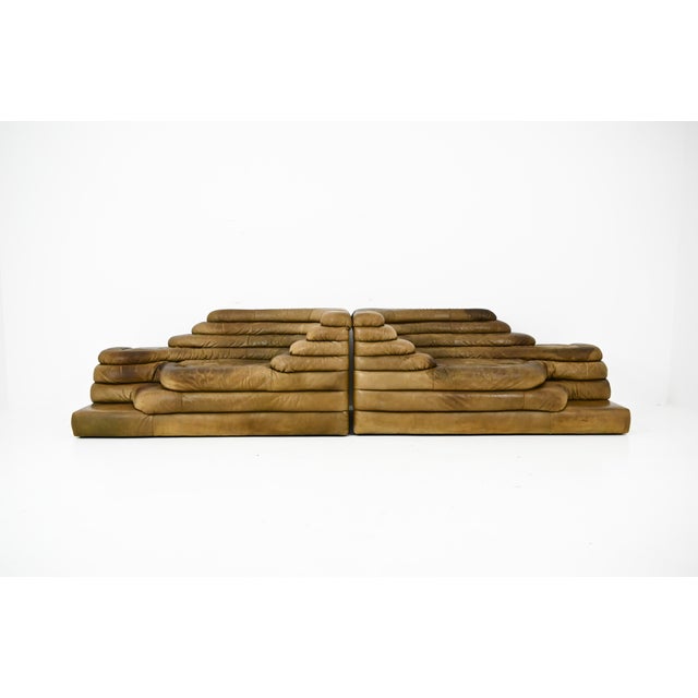 Tan DS-1025 Terrazza Sofa by Ubald Klug for de Sede, 1970s, Set of 2 For Sale - Image 8 of 13