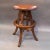 Industrial 1930s Vintage Solid Oak and Leather Workshop Drafting Stool For Sale - Image 3 of 8