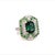 Tourmaline Tsavorite Diamond Ring 14k Gold 5.55 TCW GIA Certified For Sale - Image 4 of 12