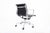 2000 - 2009 Eames Herman Miller Black Leather Office Chair Thin Pad Aluminum Group For Sale - Image 5 of 11