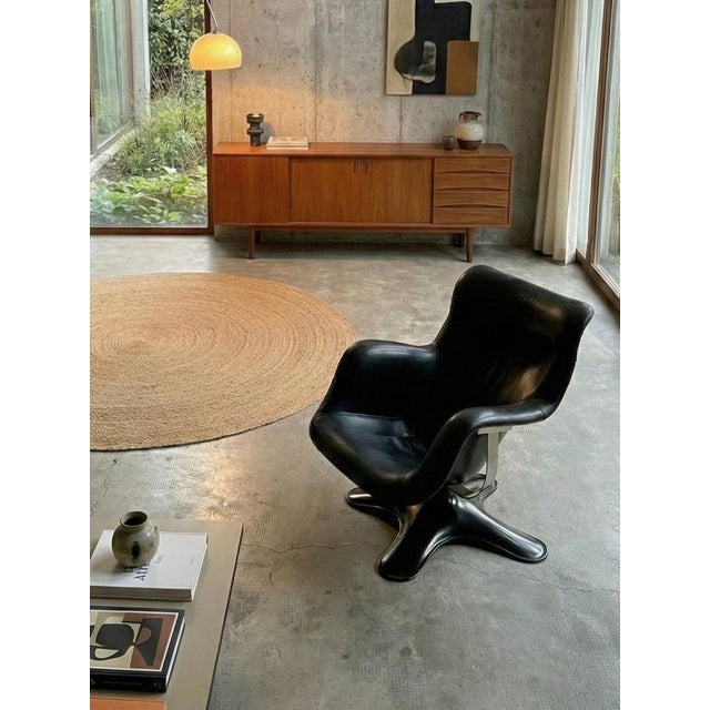 Vintage Finnish Swivel Chair by Yrjö Kukkapuro for Haimi, 1960s For Sale - Image 13 of 14