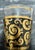 Vintage Culver Ltd Ebony Baroque Gold Lowball Glasses - Set of 3 (1 Pristine) Add a touch of mid-century Hollywood Regency...