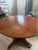 Wood Round Oak Pedestal Dining Table For Sale - Image 7 of 7