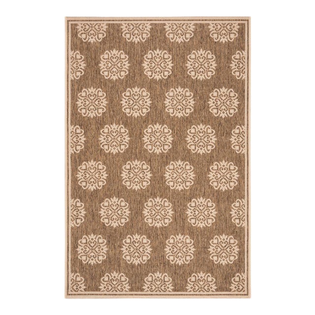 Shoreditch Indoor Outdoor Rug Beige & Cream 4'x6' | Chairish