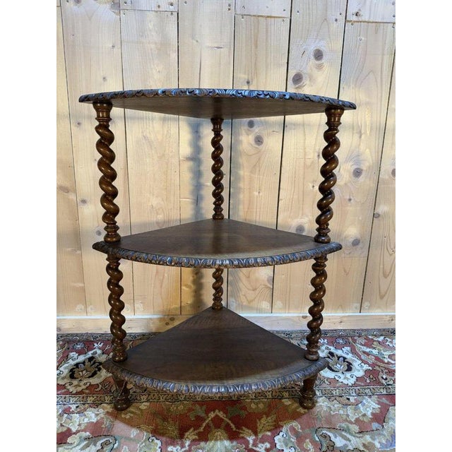 Small Corner Shelf in Walnut For Sale - Image 4 of 7