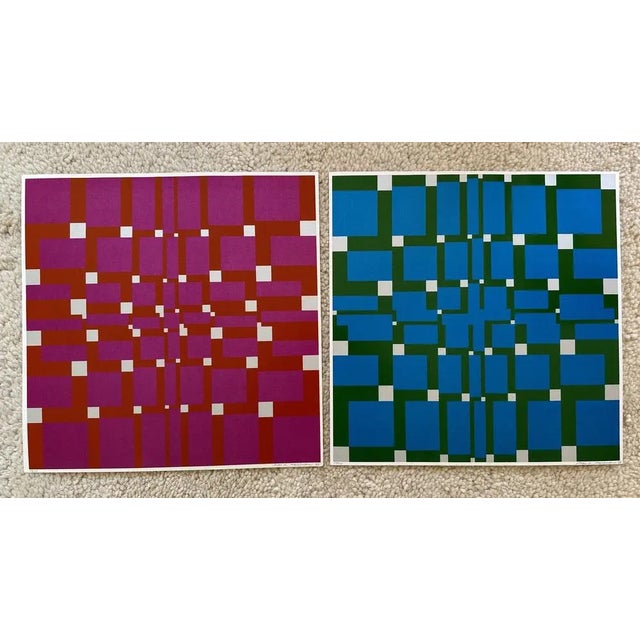 Max Hermann Mahlmann, Composition Trilogy Blue, Silkscreen Print For Sale - Image 11 of 12