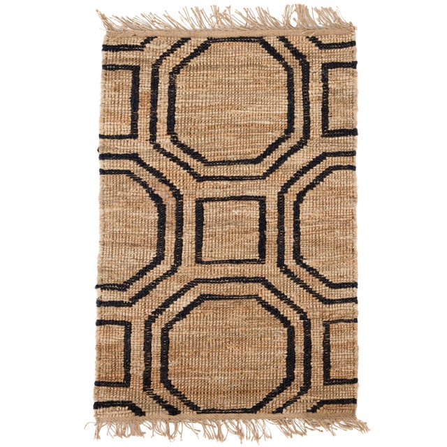 2020s Dash & Albert by Annie Selke Hexile Hand Knotted Jute Rug, 7' 6" x 9' 6" For Sale - Image 5 of 5