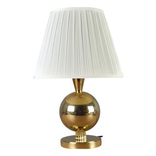 Art Deco Brass Table Lamp by Carl Drösler for Fuhrmann & Drösler, Dresden, Germany, 1920s For Sale