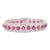 18kt Solid White Gold 8.5 Ctw Diamond and 21 Ctw Intense Red Ruby Tennis Bracelet For Sale