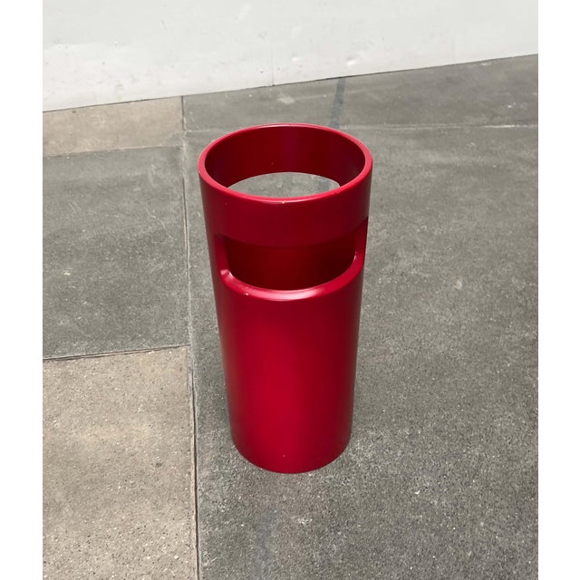 Mid-Century Modern Space Age German Red Umbrella Stand, 1960s For Sale - Image 9 of 18