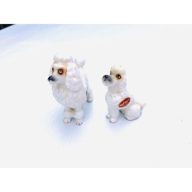 Vintage Bone China French Poodle Figurines- Set of 2 For Sale In New York - Image 6 of 6