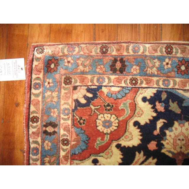 Early 20th Century Early 20th Century Zabihi Collection Persian Isfahan Carpet - 3'6" x 4'9" For Sale - Image 5 of 5