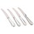 Knives in Silver and Stainless Steel. Beaded Pattern by Georg Jensen, 1930s, Set of 4 For Sale - Image 6 of 6