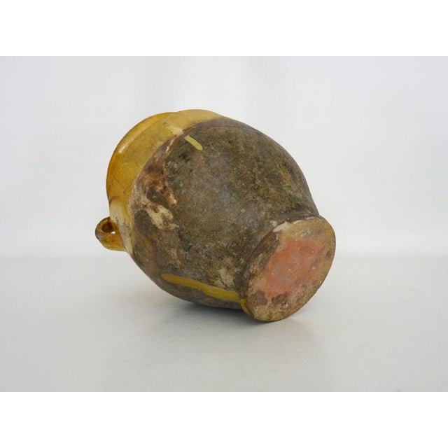 Antique Glazed Yellow Preserve Jar, 1800s For Sale - Image 6 of 7