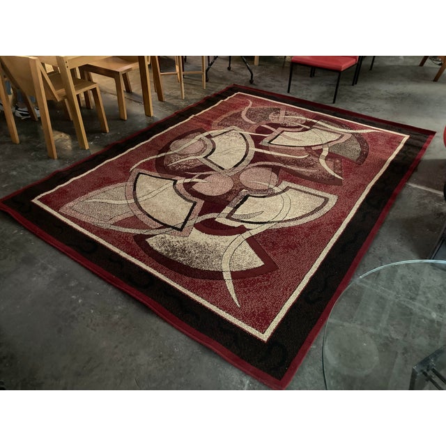 Vintage Abstract Decor Rug, 1980s For Sale - Image 6 of 6