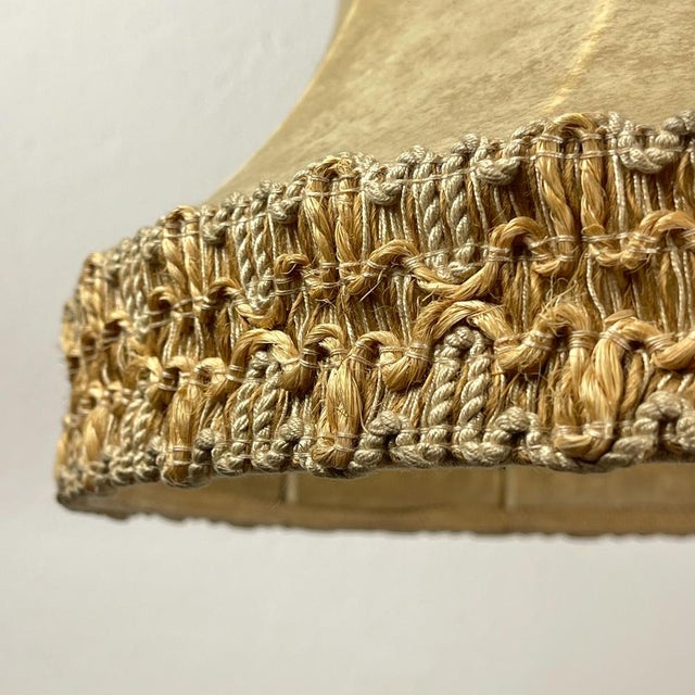 1950s Vintage Rawhide Pendant Lamp, 1950s For Sale - Image 5 of 18