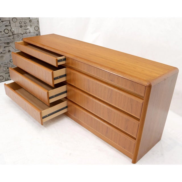 Danish Teak Mid-Century Modern 8 Drawers Dresser For Sale - Image 10 of 13