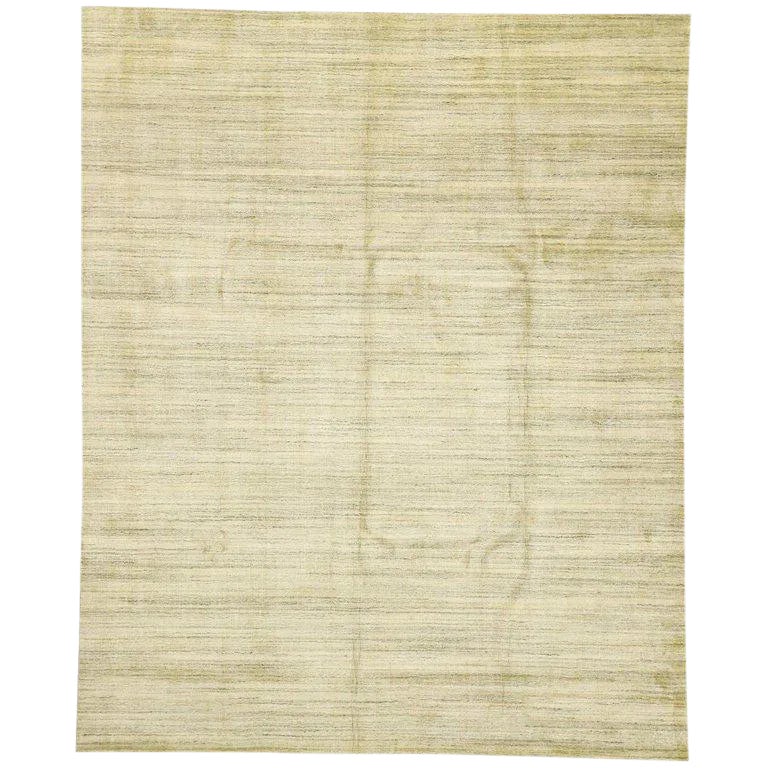 Earth-Tone Transitional Neutral Area Rug - 8′1″ × 9′10″ | Chairish