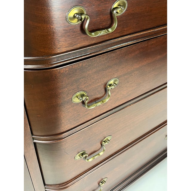Vintage Georgetown Galleries Attributed Mahogany Bowfront Buffet For Sale - Image 18 of 18
