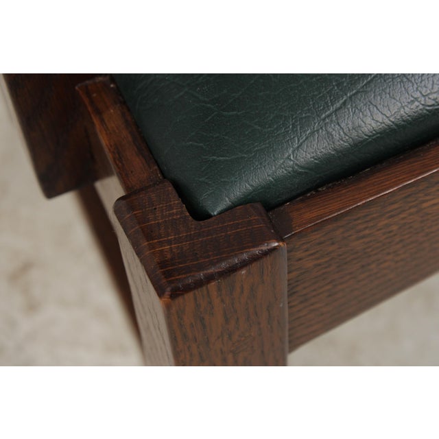 Set of 6 Stickley Arts & Crafts Mission Oak Dining Chairs For Sale - Image 13 of 18