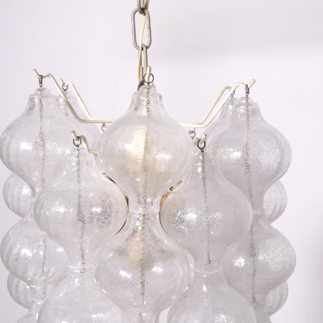 Tulipan Pendant Light in Blown Glass by J.T Kalmar, 1950s For Sale - Image 11 of 15