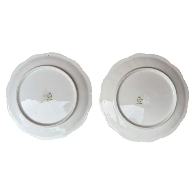 Ceramic Antique German Bavarian Porcelain Game Bird 9” Plates - Set of 6 For Sale - Image 7 of 8