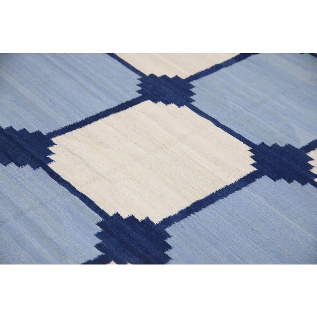 Modern Handmade Turkish Kilim Rug 9'5"x 12'1" For Sale In Houston - Image 6 of 7