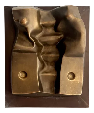 Luigi Mazzella, Abstract Sculptural Relief, 1989, Bronze