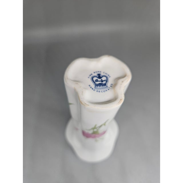 Shafford China Vintage Handpainted Shafford Porcelain Bud Vase For Sale - Image 4 of 4