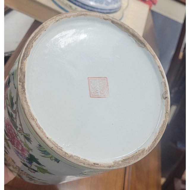 19th Century Chinese Porcelain Brush Holder For Sale - Image 4 of 11