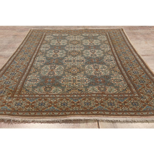 Vintage Persian Kashan Rug, 04'05 X 07'05 For Sale - Image 9 of 10