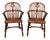 Windsor Farmhouse Armchairs with Pierced Splat Backs, Set of 2 For Sale