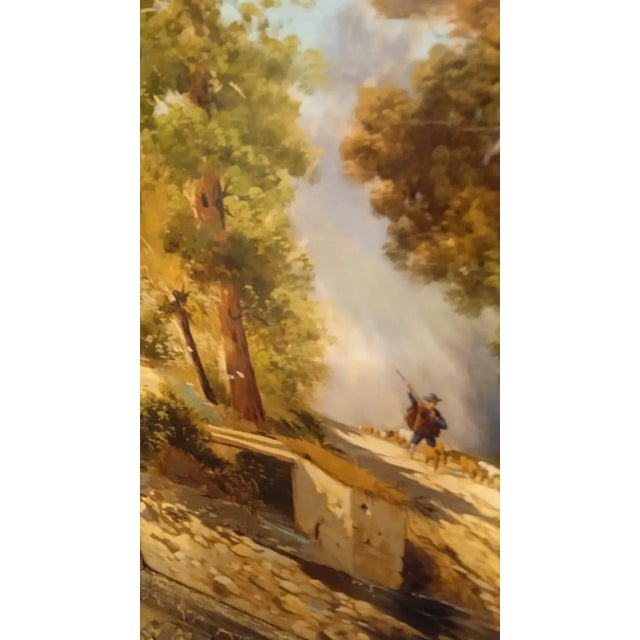 Oil painting on board ,Italian manufacture ,beautiful colors ,original frame measures with frame 50 x 40 cm