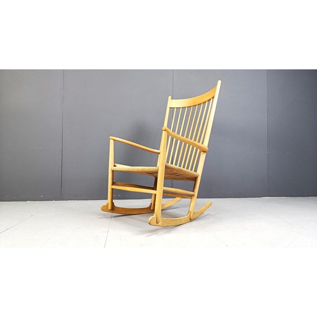 1960s J16 Rocking Chair by Hans Wegner for FDB Mobler, 1960s For Sale - Image 5 of 10
