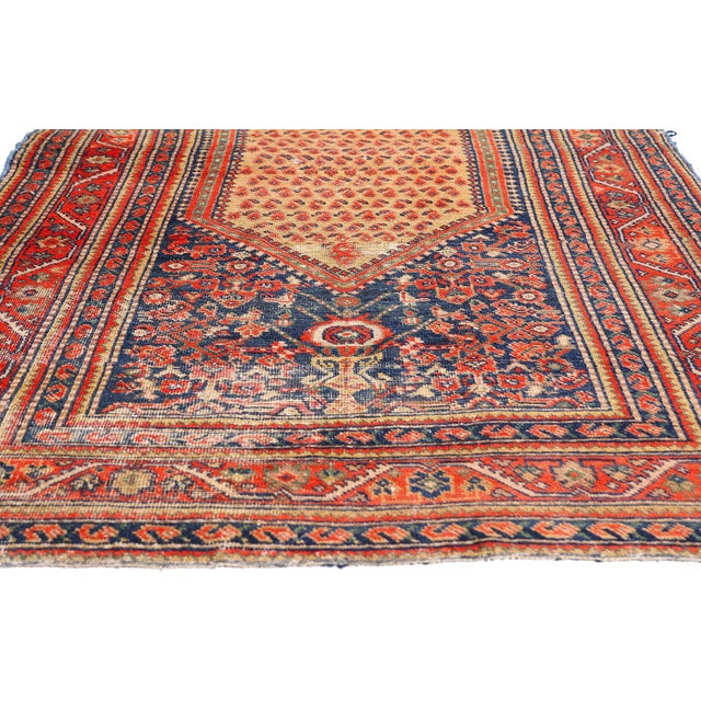 Late 19th Century Persian Malayer Rug Runner, 04'02 X 09'08 For Sale - Image 4 of 10
