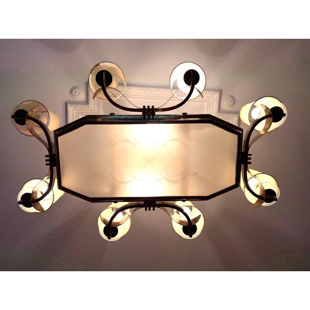 Chandelier from Dorizon, 1950 For Sale - Image 6 of 8