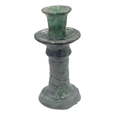 Moroccan Tamegroute Glazed Candlestick Holder For Sale