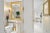Early 20th Century Banci Gilt & Silvered Bronze Sconces, Italian With Rock Crystal Floral Motif Design -Pair For Sale - Image 18 of 18