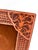 Glass 1970s Southwestern Tooled Leather Picture Frame With Croc Embossed Accents For Sale - Image 7 of 10