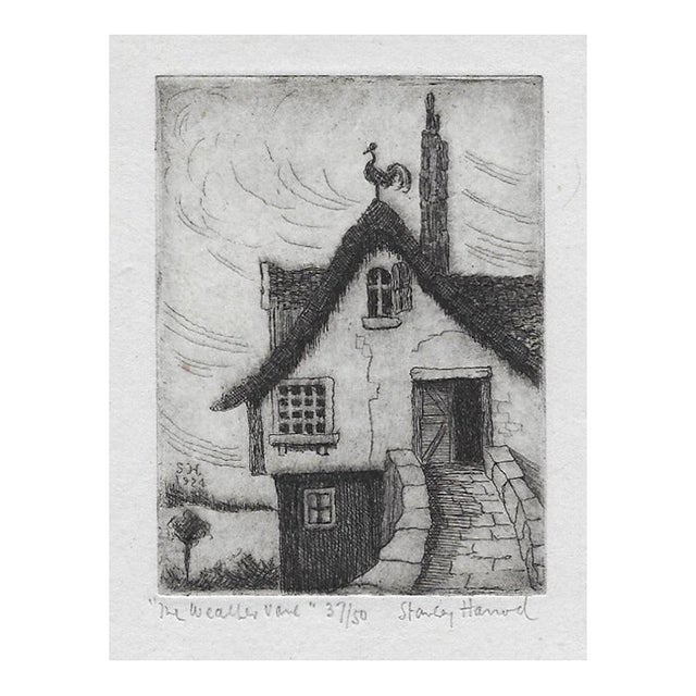 Stanley Harrod Weather Vane Etching For Sale