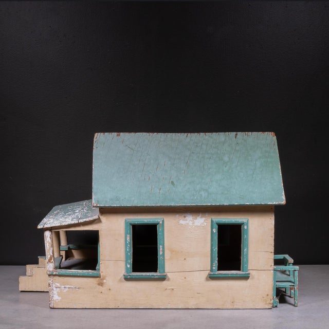 Early 20th Century Folk Art Wooden Farmhouse Model c.1930-1950 For Sale - Image 5 of 8
