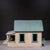 Early 20th Century Folk Art Wooden Farmhouse Model c.1930-1950 For Sale - Image 5 of 8