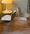 Beautiful Harry Bertoia Model 420 Wire Chairs, with original beige and white seat cushions, for Knoll International: a...