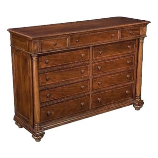 Thomasville Fredericksburg Dresser 11 Drawers Mahogany Vintage For Sale