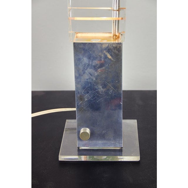 Chrome Table Lamp by Gaetano Missaglia, 1970s For Sale - Image 10 of 18