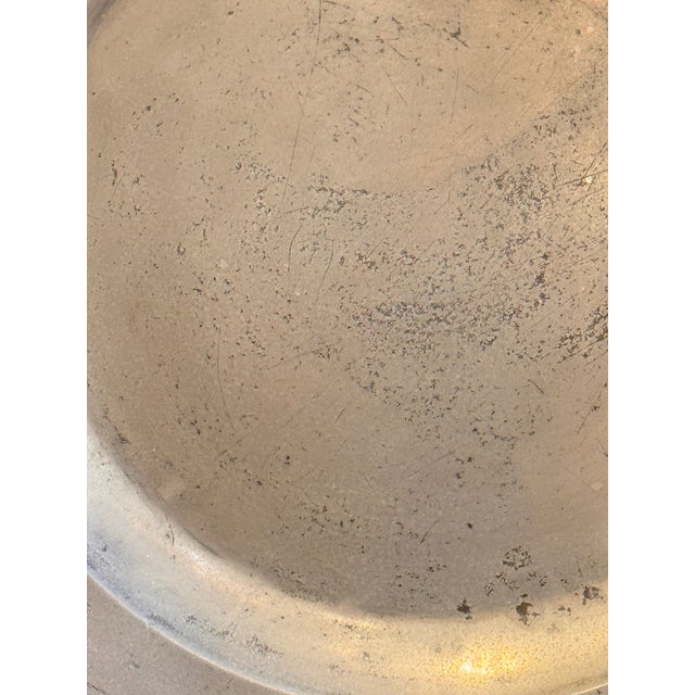 English 18th Century English Pewter Charger For Sale - Image 3 of 7
