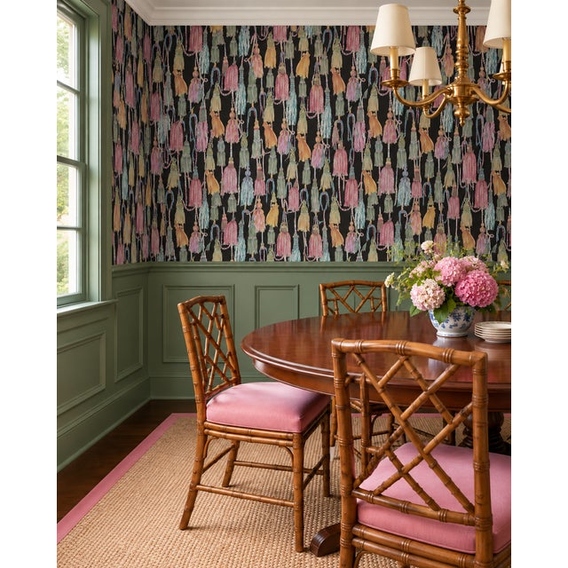 Tassel Trellis is a bold, decorative wallpaper filled with hand-painted watercolor tassels that feel both classic and...
