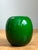 Vintage Signed Emerald Green Glass Vase For Sale - Image 10 of 15