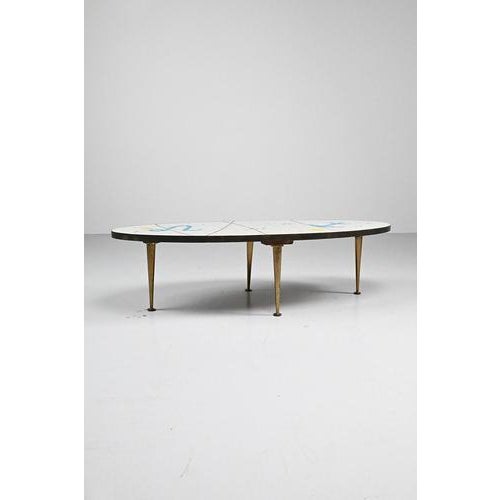 Vintage Mosaic Side Table, 1950s For Sale - Image 3 of 11