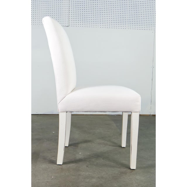 Transitional Late 20th Century Bassett Upholstered Parsons Style Chair For Sale - Image 3 of 7